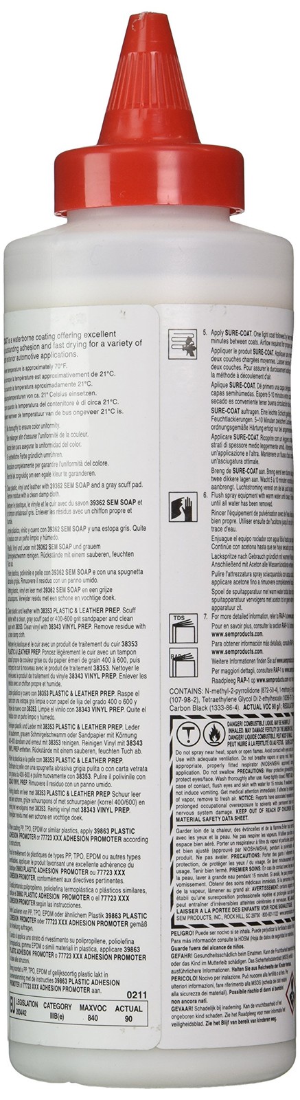 SEM 16718 Satin Gloss Clear Sure-Coat - 1 Pint 1 Pint, gallery