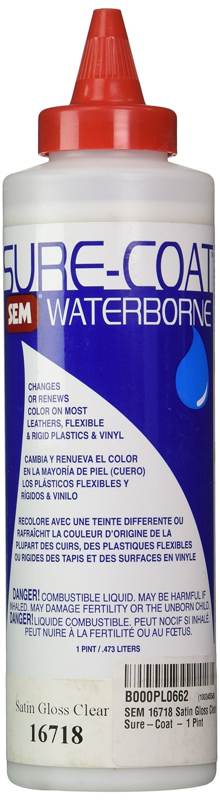 SEM 16718 Satin Gloss Clear Sure-Coat - 1 Pint 1 Pint, gallery
