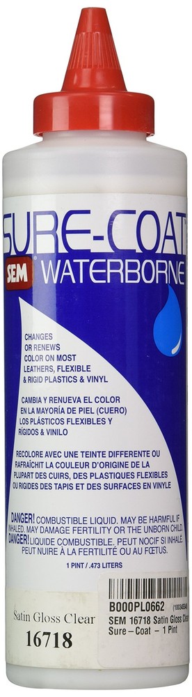 SEM 16718 Satin Gloss Clear Sure-Coat - 1 Pint 1 Pint,