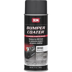 SEM 39163 Bumper Coater Black Flexible OEM Finish Aerosol Durable Adhesion