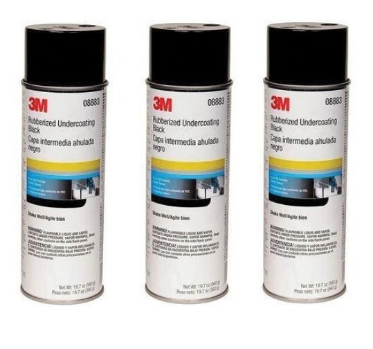 3M 08883 Rubberized Undercoating, Black, 19.7 oz. Aerosol (3 Pack) gallery