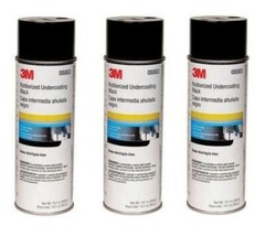 3M 08883 Rubberized Undercoating, Black, 19.7 oz. Aerosol (3 Pack)