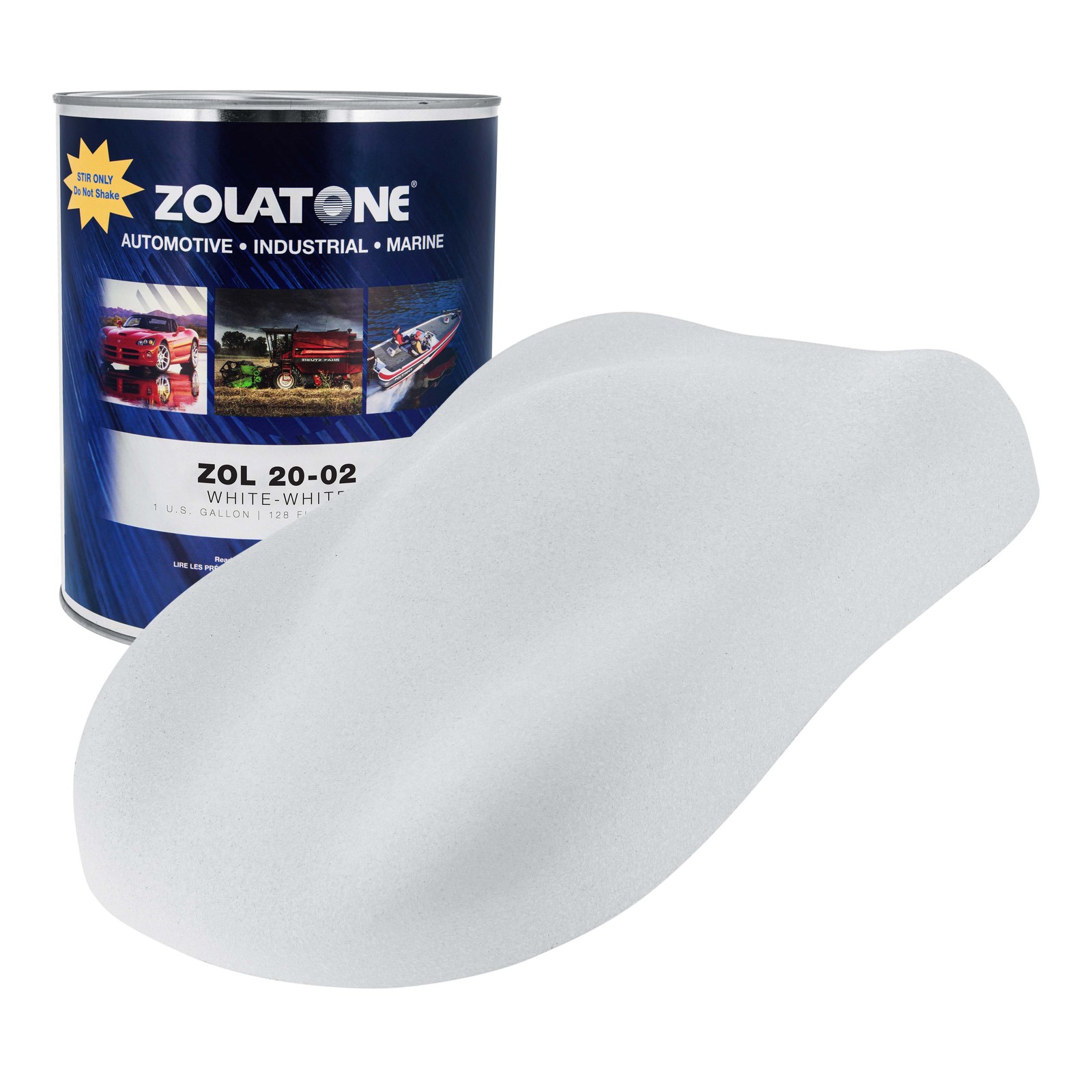 Z-Tone White on White, Zolatone Multi-Tone Splatter Finish Coating Paint Gallon gallery