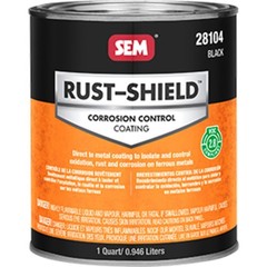SEM 28104 2.8 VOC Rust Shield – 1 Quart 1 Count (Pack of 1), Black