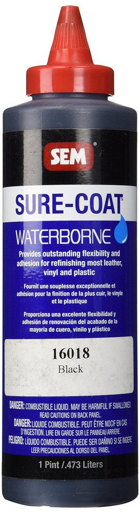 SEM 16018 Black Sure-Coat - 1 Pint 1 Count (Pack of 1),