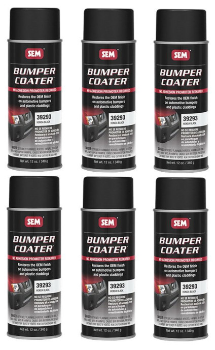 BUMPER COATER - Honda Black SEM-39293 (6 Pack)