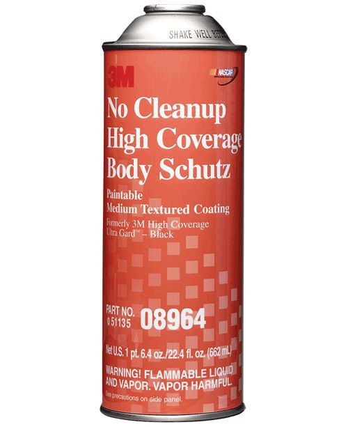 22.4 oz 3M No Clean Up High Coverage Body Schutz Rubberized Undercoating 08964