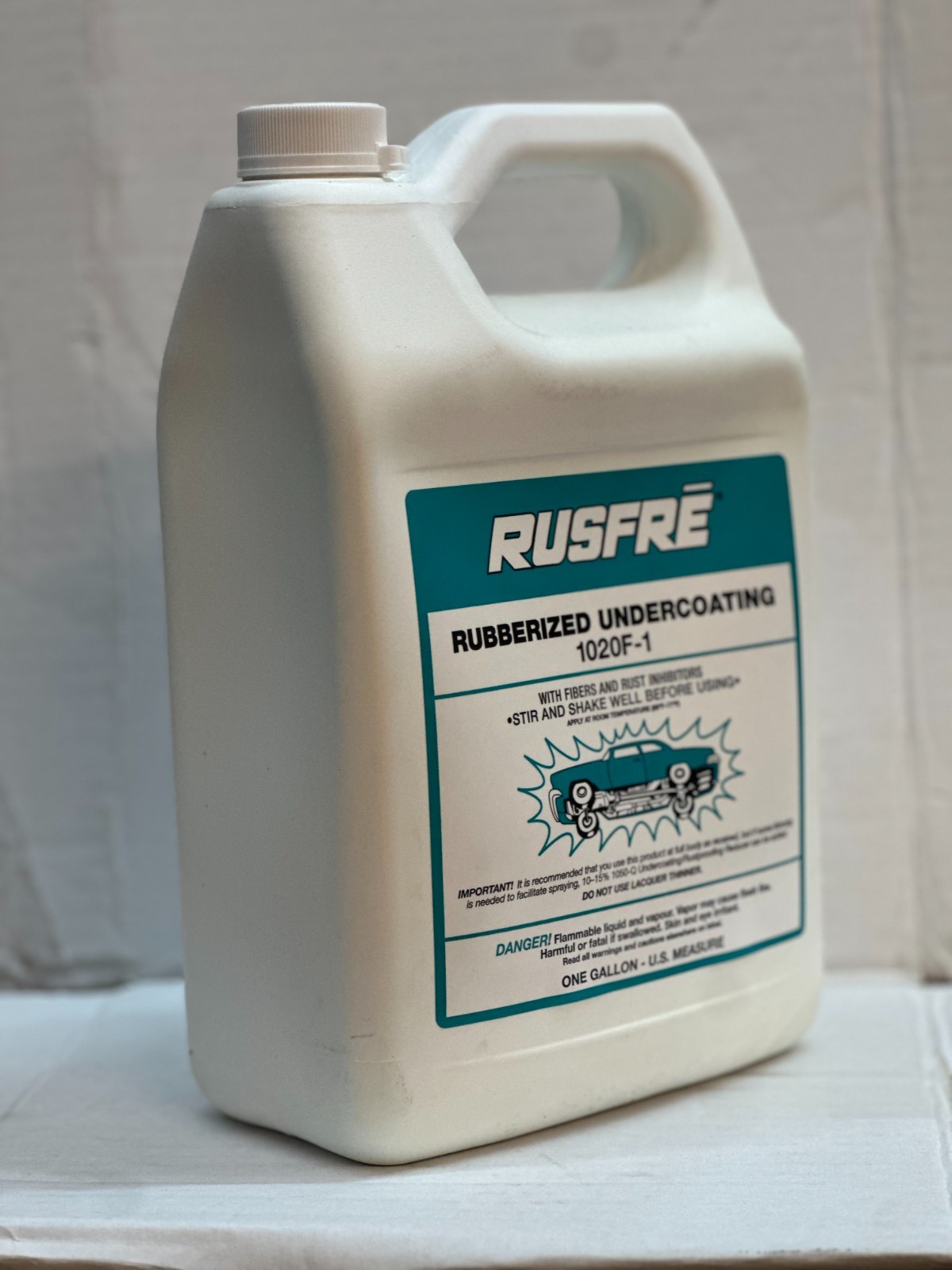 New Rusfre 1020F-1 Car Undercoating, Black, 1 Gallon, Rubberized Rust Protection gallery