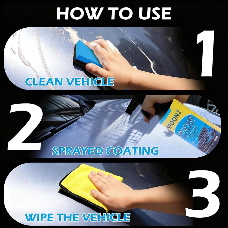 500ML Quick Effect Coating Agent For Car –Car 17 Ounce (Pack of 1), Black gallery
