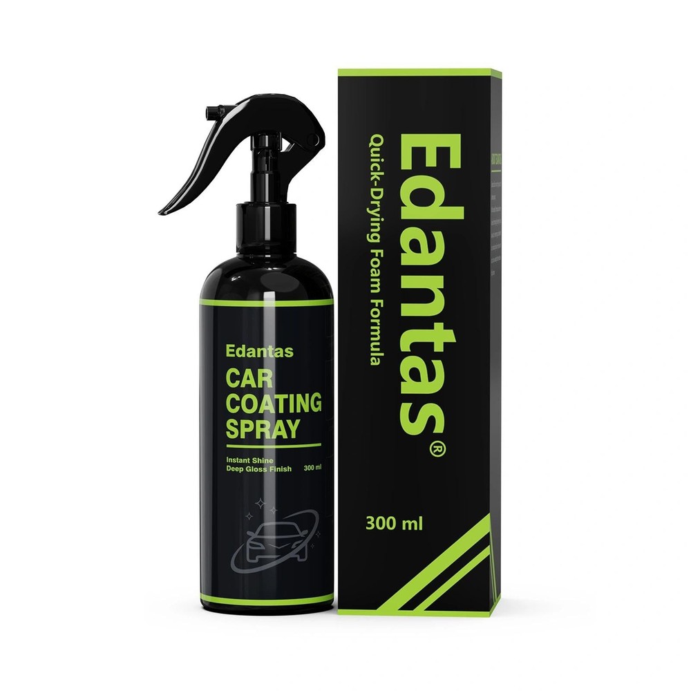 Edantas Car Coating Spray,Quick Effect 4 Fl Oz (Pack of 1), black
