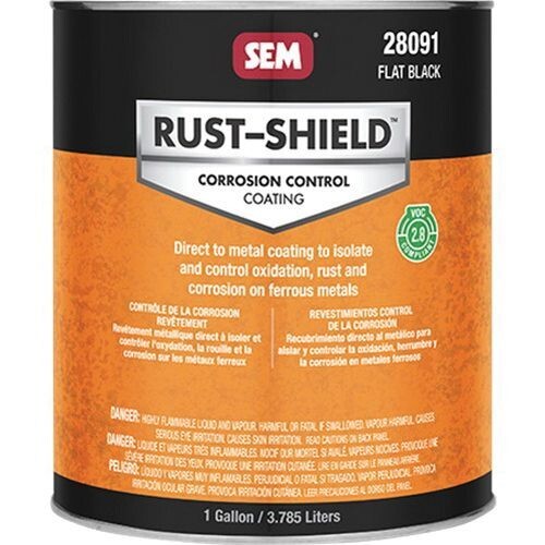 Sem Products 28091 Rust Shield 2.8 Flat Black