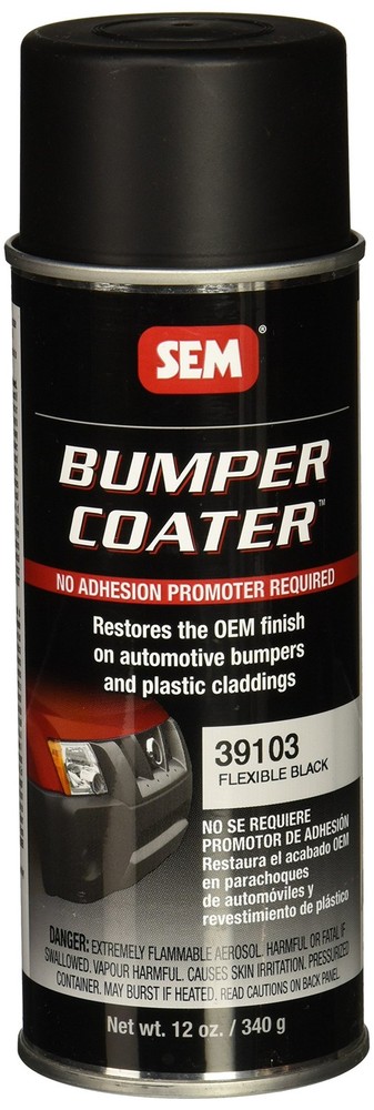 SEM 39103 Black Original Flexible Bumper Coater 12 Ounce (Pack of 1),