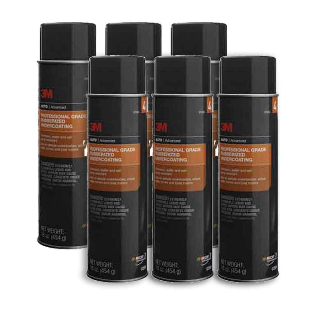 6 Cans 3M Professional Grade Rubberized Auto Undercarriage Spray 03584 - 16oz gallery
