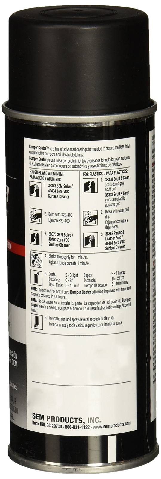 SEM 39103 Black Original Flexible Bumper Coater 12 Ounce (Pack of 1), gallery