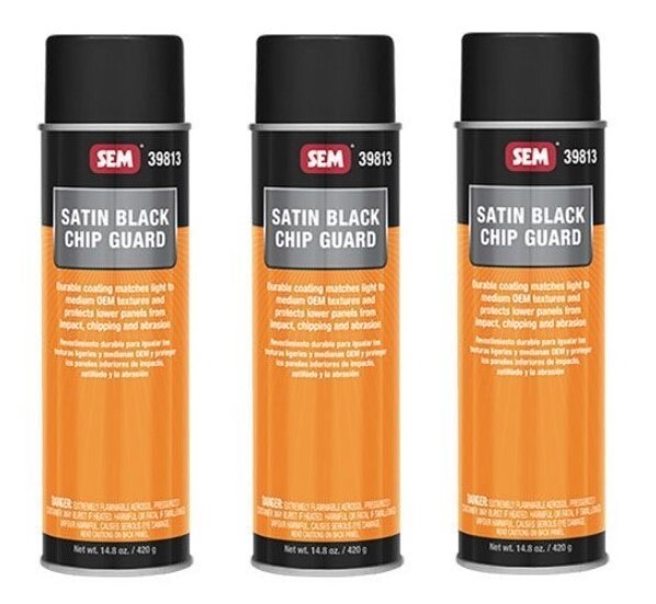 Satin Black Chip Guard SEM-39813 (3 Pack)