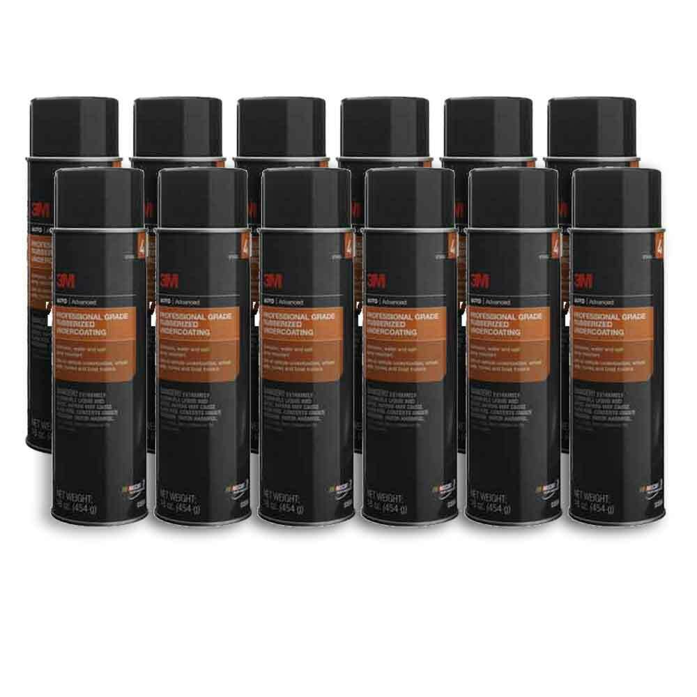 12 Cans 3M Professional Grade Rubberized Auto Undercoating 03584 - 16 oz Black gallery